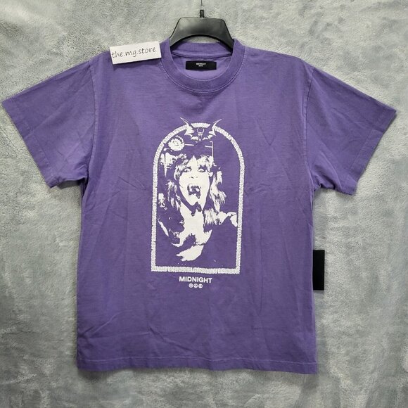 Midnight Studios Diary of a Madman Purple T-Shirt Ozzy Osborne Men's Sz L NWOT - Picture 1 of 5